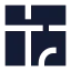 Floorplan icon with solid sharp style