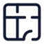 Floorplan icon with stroke standard style