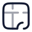 Floorplan icon with twotone rounded style