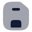 Floppydisk icon with bulk rounded style