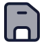 Floppydisk icon with duotone standard style