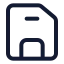 Floppydisk icon with stroke standard style