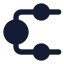 Flowcircle icon with solid standard style