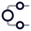Flowcircle icon with twotone rounded style