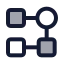 Flow icon with duotone standard style