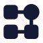 Flow icon with stroke standard style