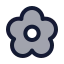 Flower icon with duotone standard style