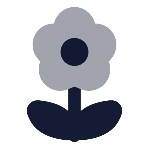 Flower 2 Icon in Bulk Rounded style