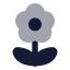 Flower 2 icon with bulk rounded style