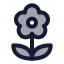 Flower 2 icon with duotone standard style