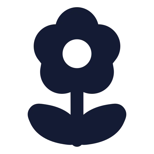 Flower 2 Icon in Solid Rounded style