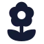 Flower 2 icon with solid standard style