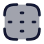 Focuspoint icon with duotone rounded style