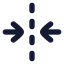Foldhorizontal icon with solid rounded style