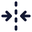 Foldhorizontal icon with solid standard style