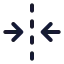 Foldhorizontal icon with stroke standard style