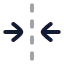 Foldhorizontal icon with twotone rounded style