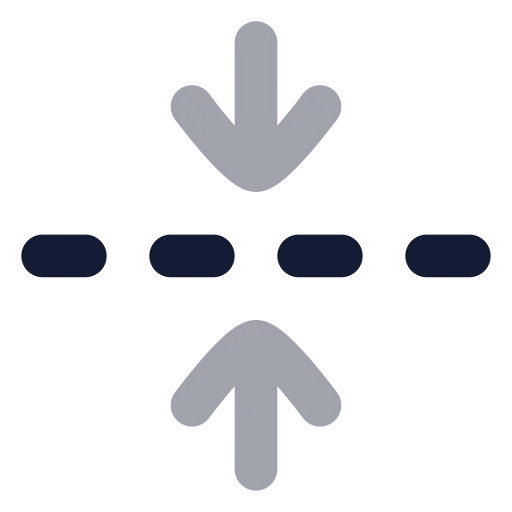 Fold Vertical Icon in Bulk Rounded style
