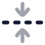 Foldvertical icon with bulk rounded style