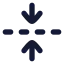 Foldvertical icon with solid rounded style