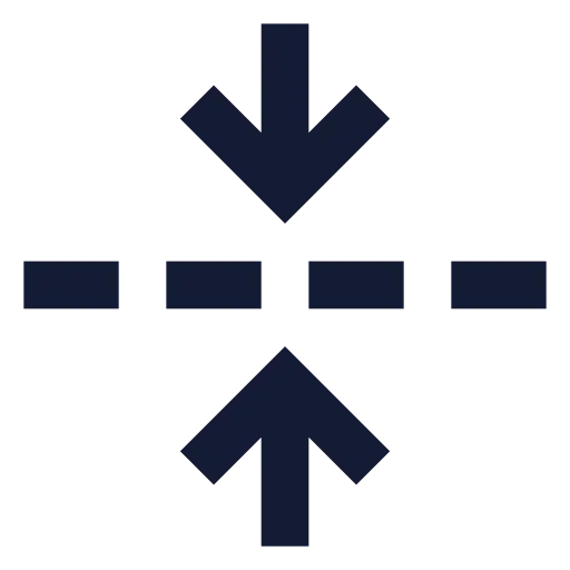 Fold Vertical Icon in Solid Sharp style