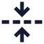 Foldvertical icon with solid sharp style