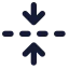Foldvertical icon with solid standard style