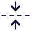 Foldvertical icon with stroke standard style