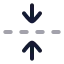 Foldvertical icon with twotone rounded style