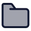 Folder icon with duotone standard style