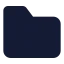 Folder icon with solid standard style