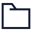 Folder icon with stroke sharp style