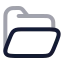 Folder icon with twotone rounded style