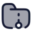Folderarchive icon with duotone rounded style