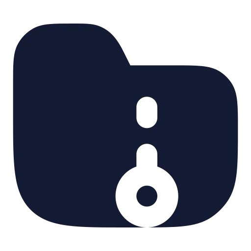 Folder Archive Icon in Solid Rounded style