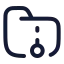 Folderarchive icon with stroke rounded style