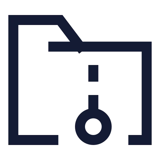 Folder Archive Icon in Stroke Sharp style