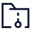 Folderarchive icon with stroke sharp style