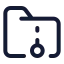 Folderarchive icon with stroke standard style