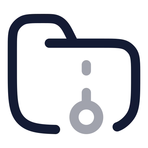 Folder Archive Icon in Twotone Rounded style