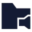 Folderaudio icon with solid sharp style
