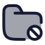 Folderblock icon with duotone rounded style