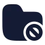 Folderblock icon with solid rounded style