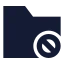 Folderblock icon with solid sharp style