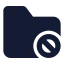 Folderblock icon with solid standard style