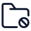 Folderblock icon with stroke standard style