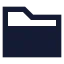Folderclosed icon with solid sharp style