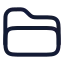 Folderclosed icon with stroke rounded style