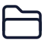 Folderclosed icon with stroke standard style