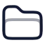 Folderclosed icon with twotone rounded style